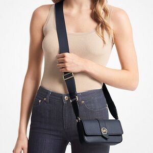 Greenwich Extra-Small Saffiano Leather Sling Crossbody Bag